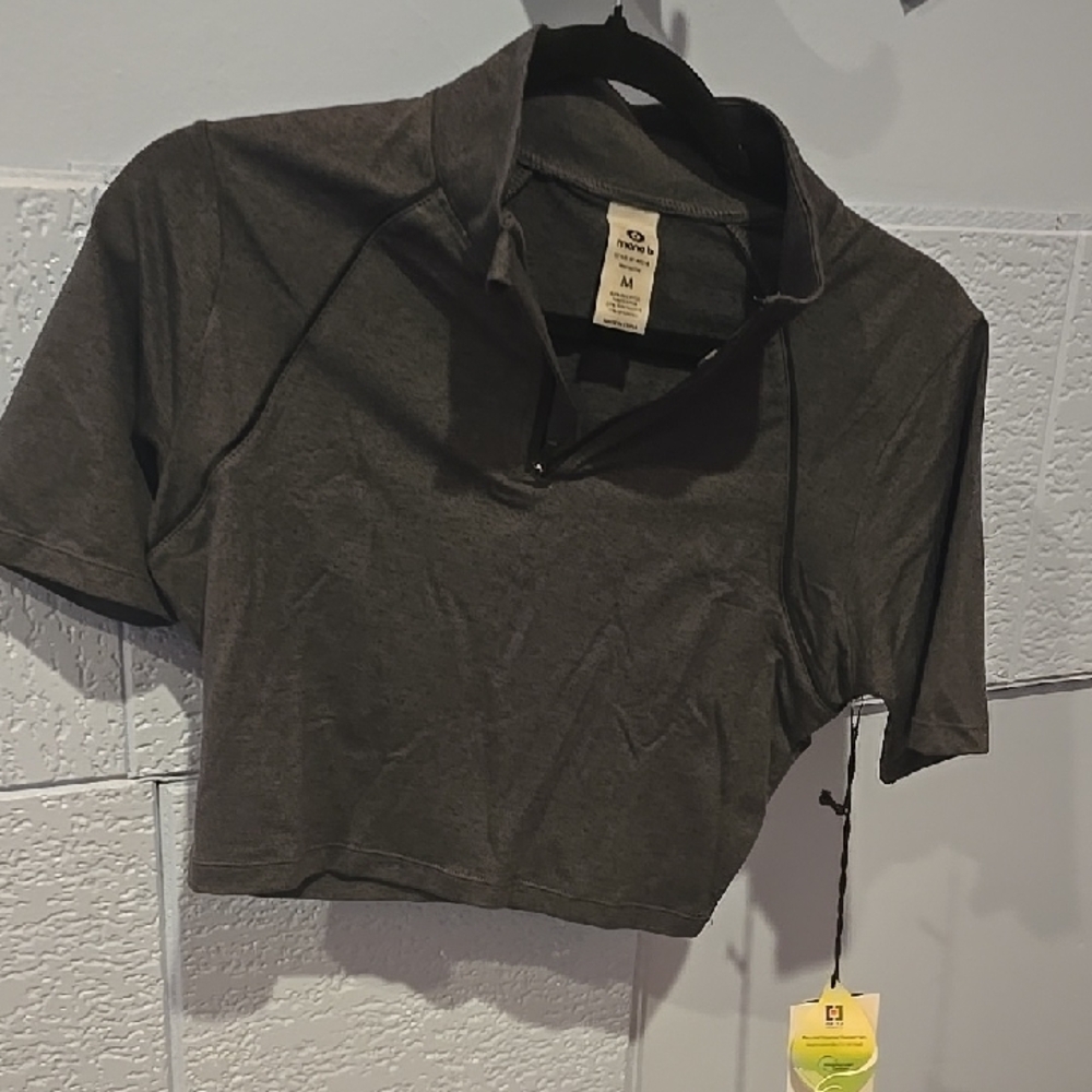 Mona B Charcoal Crop Top